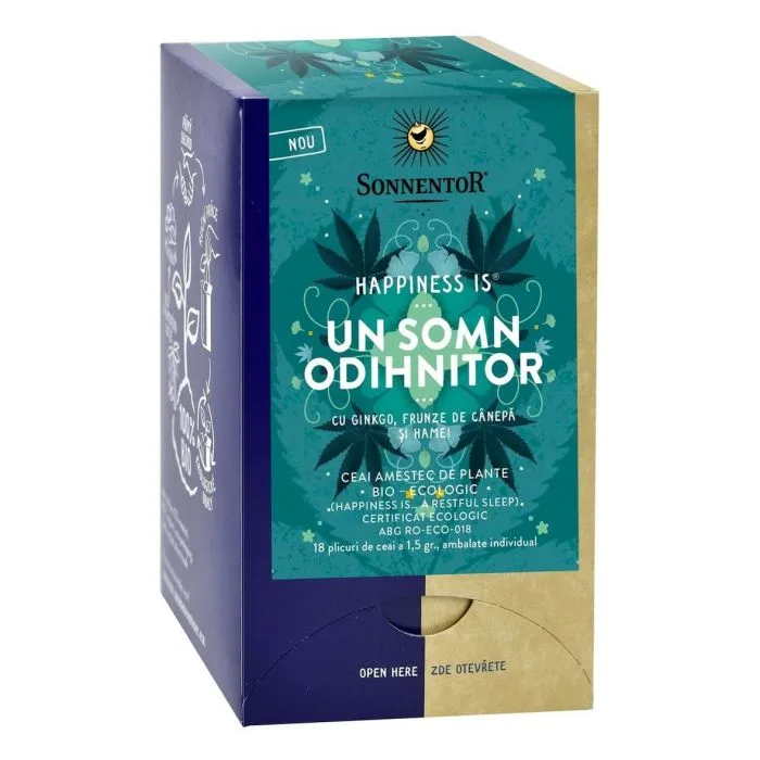 Ceai Bio Happiness Un Somn Odihnitor, 18 plicuri, Sonnentor — preț și oferte