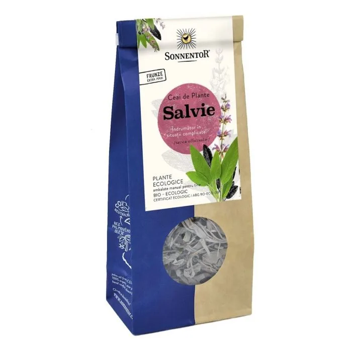 Ceai Bio Salvie (Salvia officinalis L.), 50g, Sonnentor — preț și oferte