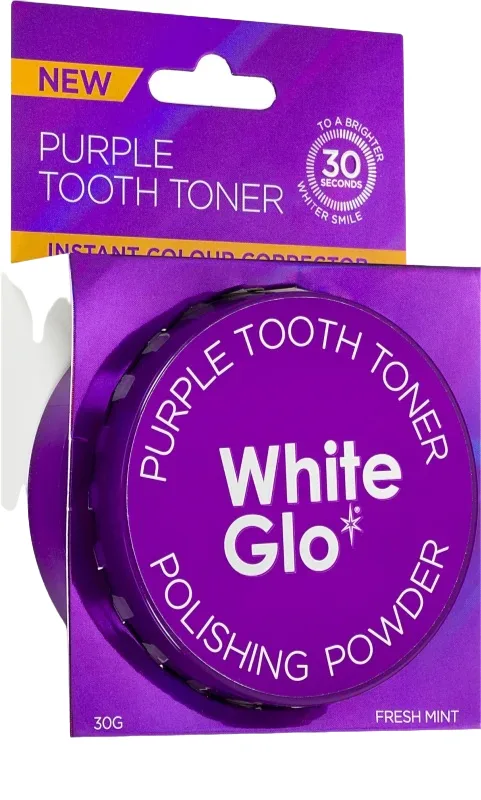 Pudra pentru albirea dintilor Purple Tooth Toner, 30g, White Glo — preț și oferte