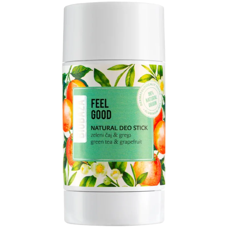 Deodorant stick natural fara aluminiu cu ceai verde Feel Good, 50ml, Biobaza — preț și oferte