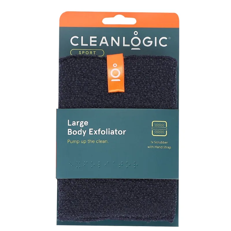 Burete exfoliant mare pentru corp Sport, 1 bucata, Cleanlogic — preț și oferte