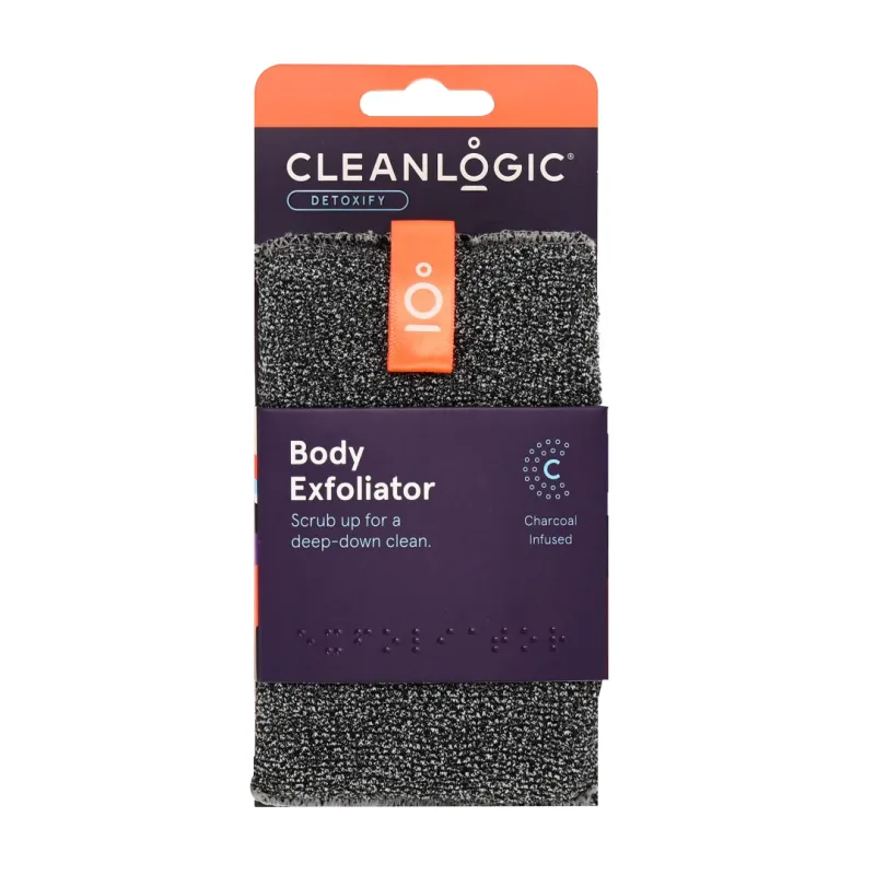 Burete exfoliant pentru corp Detoxify, 1 bucata, Cleanlogic — preț și oferte