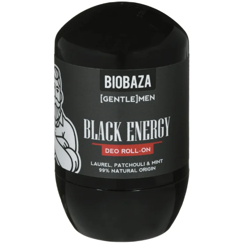 Deodorant natural pe baza de piatra de alaun pentru barbati Black Energy, 50ml, Biobaza — preț și oferte
