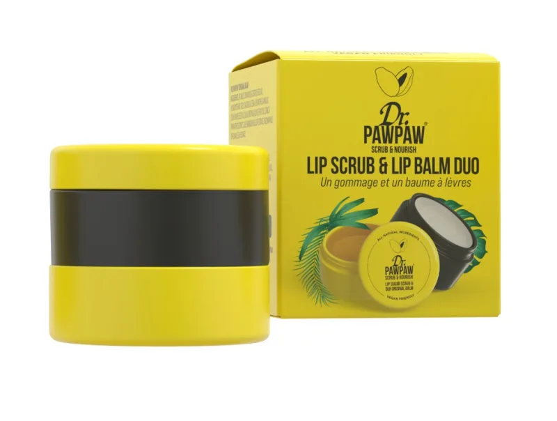 Exfoliant & balsam pentru buze, 16ml, Dr.PAWPAW — preț și oferte