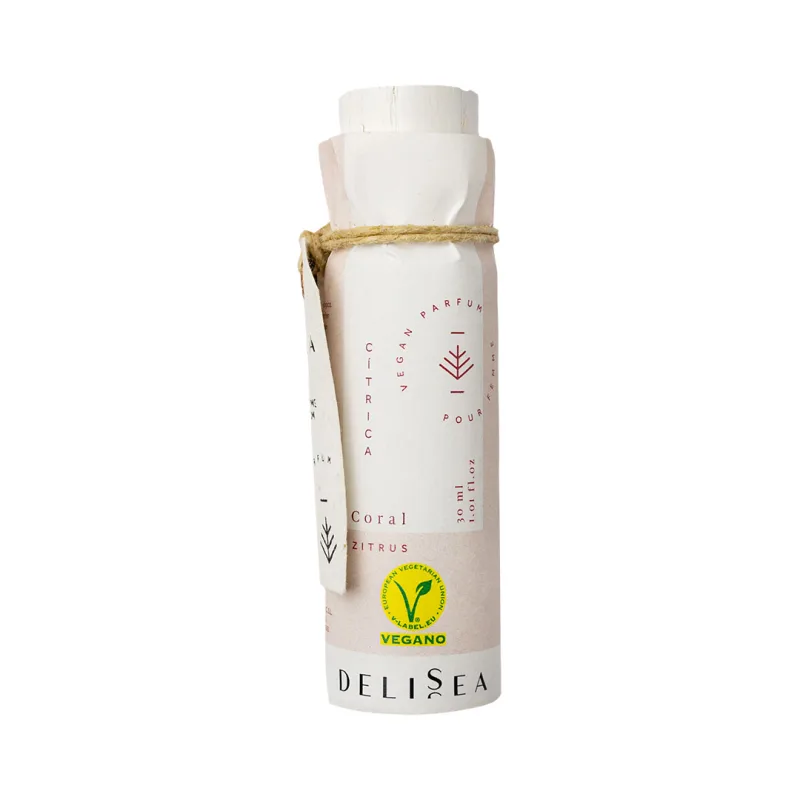 Apa de parfum vegan cu note citrice pentru dama Coral, 30ml, Delisea — preț și oferte