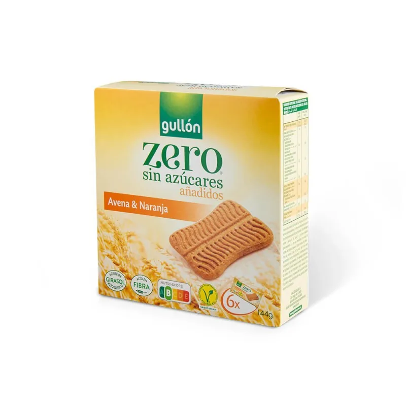 Snack de ovaz si portocale fara zahar, 144g, Gullon — preț și oferte