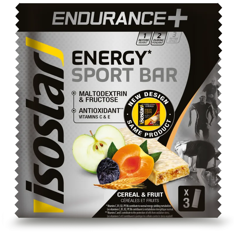 Batoane High Carb Endurance+, 3 bucati, Isostar — preț și oferte