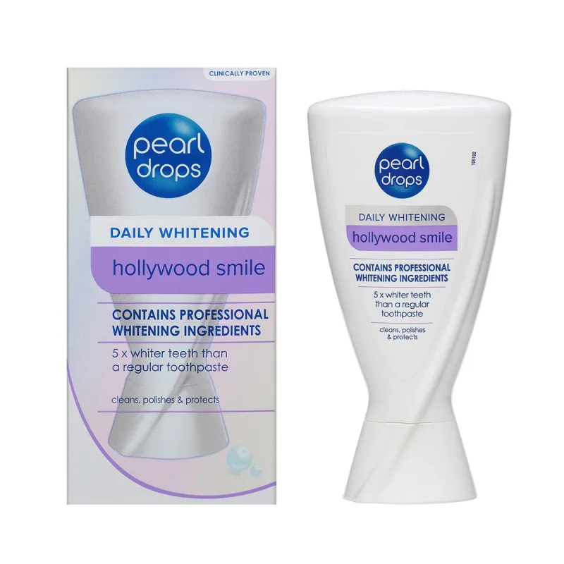 Pasta de dinti Hollywood Smile, 50ml, Pearl Drops — preț și oferte