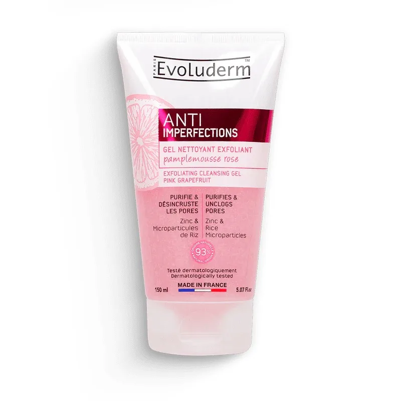 Gel exfoliant anti-imperfectiuni pentru curatarea tenului, 150ml, Evoluderm — preț și oferte