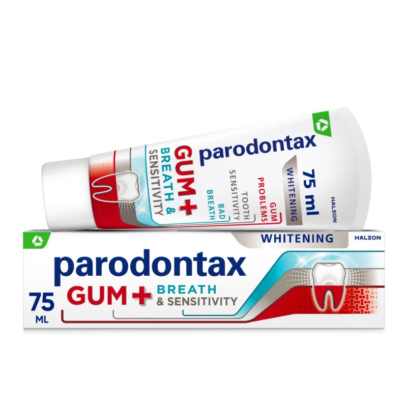 Pasta de dinti Gum + Breath Sensitivity and Whitening, 75ml, Parodontax — preț și oferte