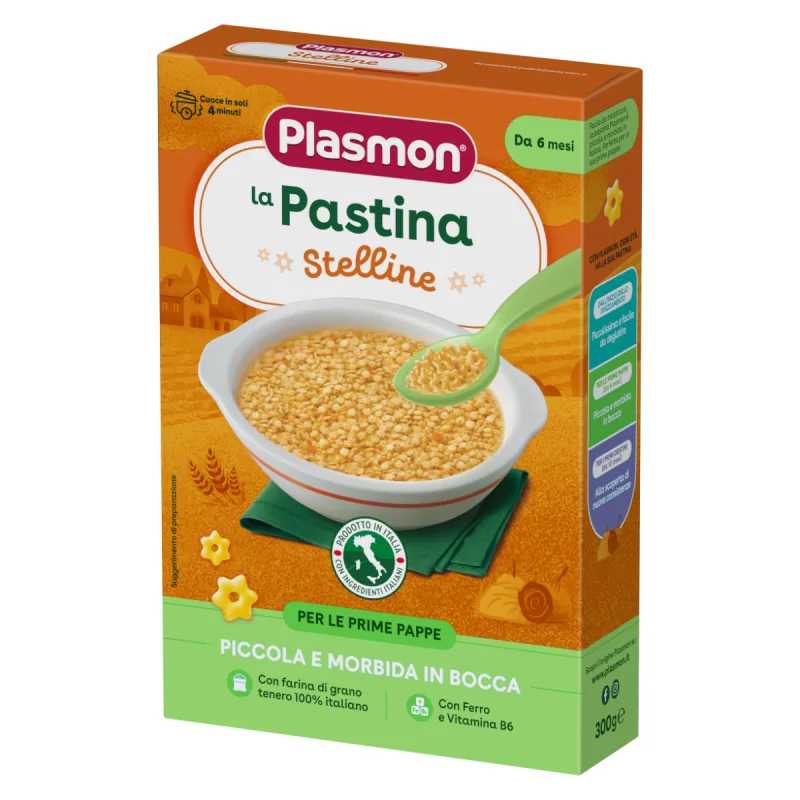 Mini paste Stelline de la 6 luni, 300g, Plasmon — preț și oferte
