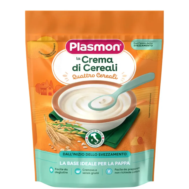 Crema cu 4 Cereale de la 6 luni, 200g, Plasmon — preț și oferte