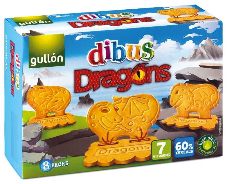 Biscuiti cu cereale Dibus Dragons, 330g, Gullon — preț și oferte