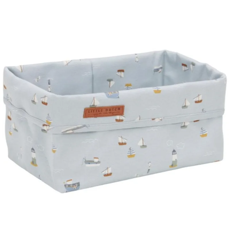Cos de depozitare din bumbac Sailor's Bay Blue, 1 bucata, Little Dutch — preț și oferte
