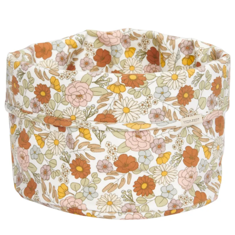 Cos de depozitare rotund pentru comoda de infasat Vintage Little Flowers, 1 bucata, Little Dutch — preț și oferte