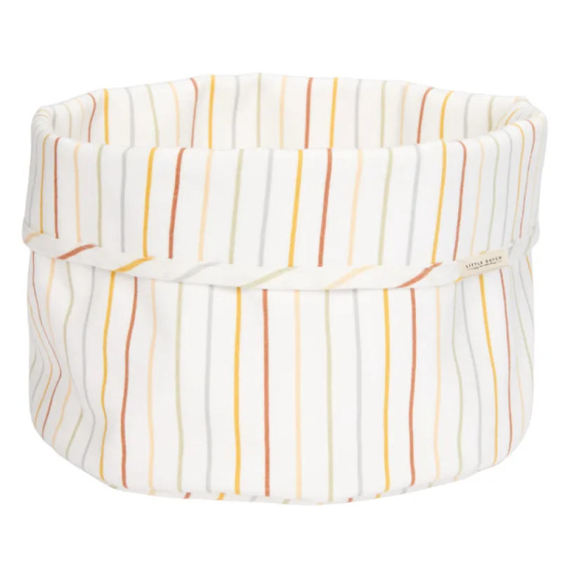 Cos de depozitare rotund pentru comoda de infasat Vintage Sunny Stripes, 1 bucata, Little Dutch — preț și oferte