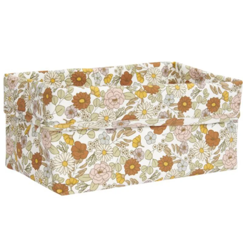 Cos de depozitare din bumbac Vintage Little Flowers, 1 bucata, Little Dutch — preț și oferte