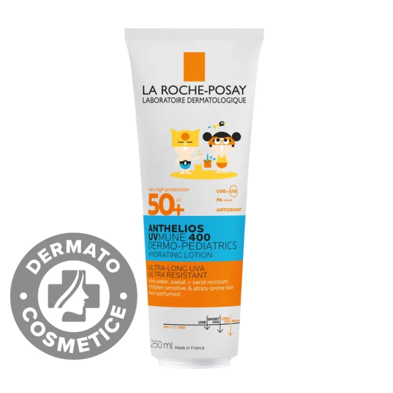 Lapte hidratant cu protectie solara potrivit pentru pielea copiilor SPF50+ Anthelios UVMUNE 400 , 250ml, La Roche-Posay — preț și oferte
