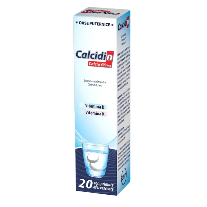 Calcidin 600 mg, 20 comprimate efervescente, Zdrovit — preț și oferte