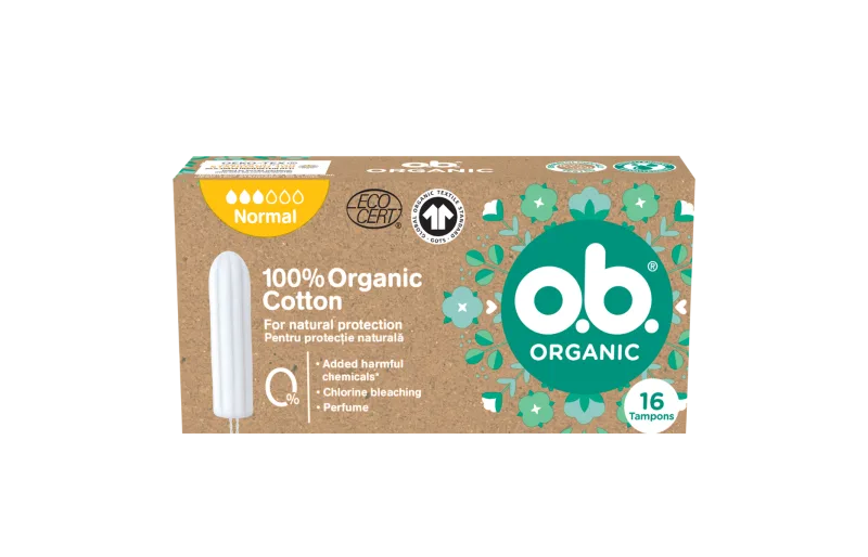 Tampoane organic normal, 16 bucati, O.B. — preț și oferte