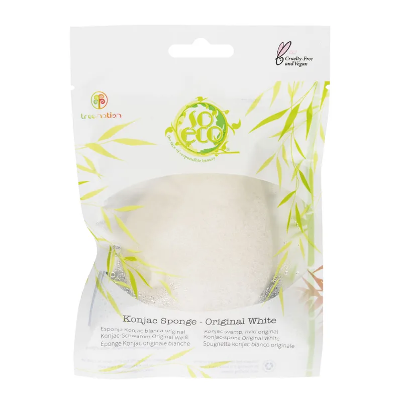 Burete Konjac ecologic pentru curatarea tenului, 1 bucata, So Eco — preț și oferte