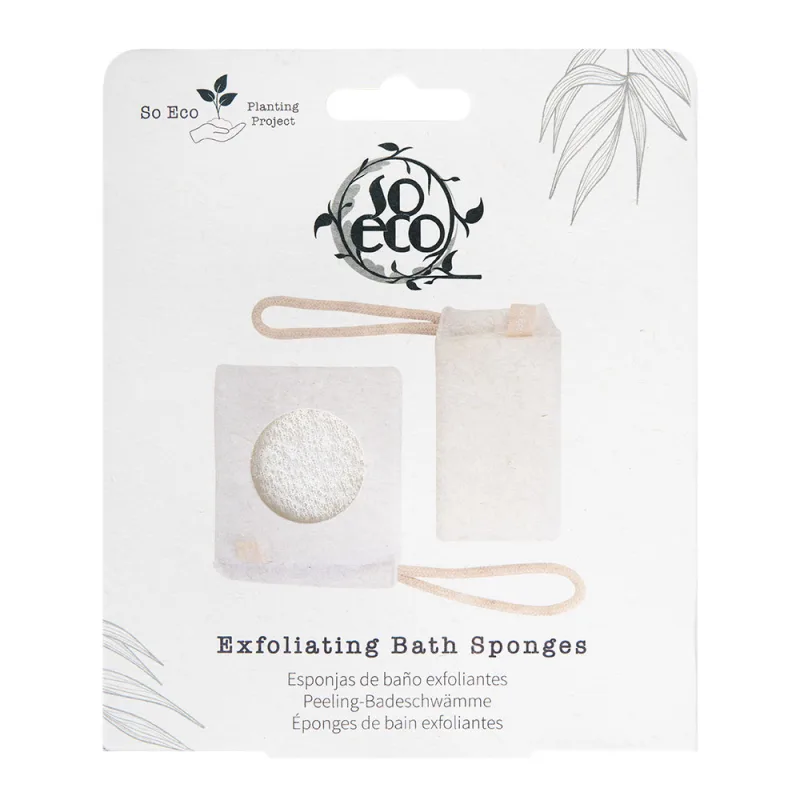 Set 2 bureti de baie ecologici exfolianti, 1 bucata, So Eco — preț și oferte