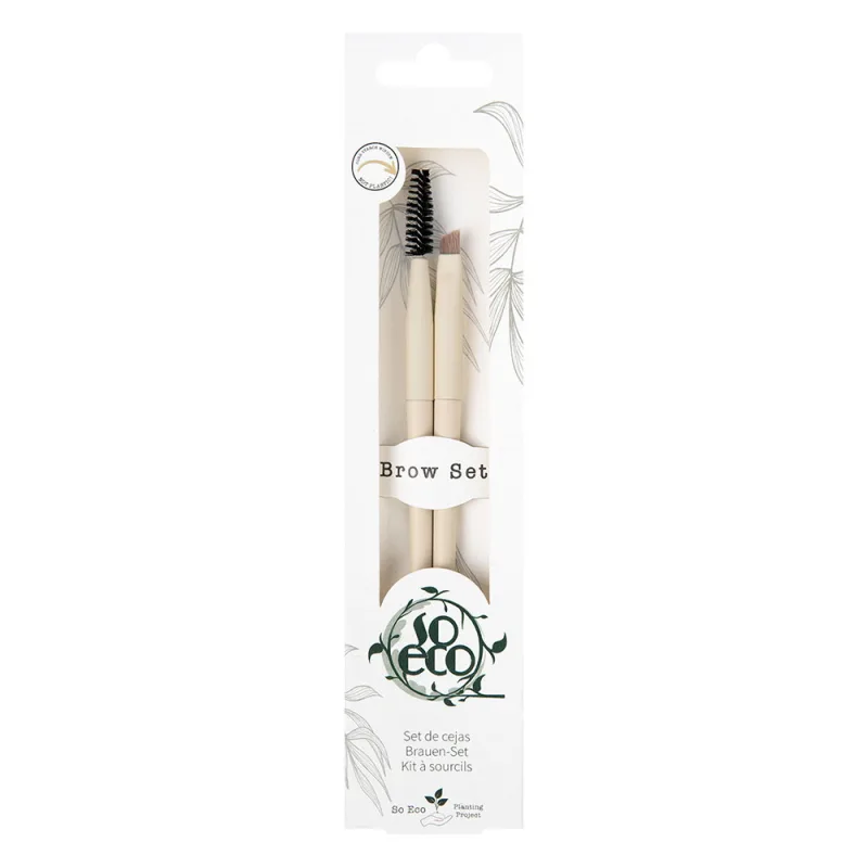 Set 2 pensule ecologice pentru sprancene, 1 bucata, So Eco — preț și oferte