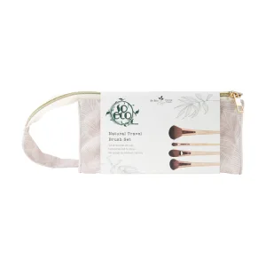 Set 4 pensule ecologice pentru machiaj Natural Travel Nude, 1 bucata, So Eco