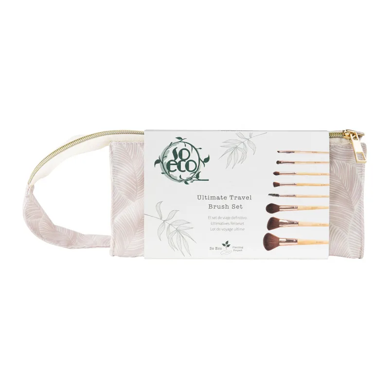 Set 8 pensule ecologice pentru machiaj Ultimate Travel, 1 bucata, So Eco — preț și oferte