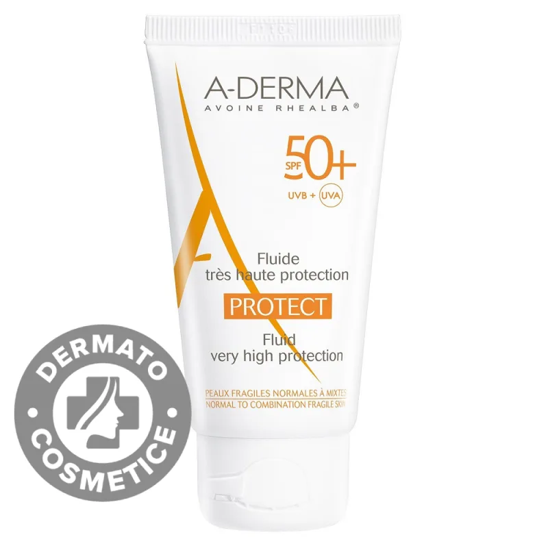 Fluid pentru protectie solara cu SPF 50+, 40 ml, A-Derma Protect — preț și oferte