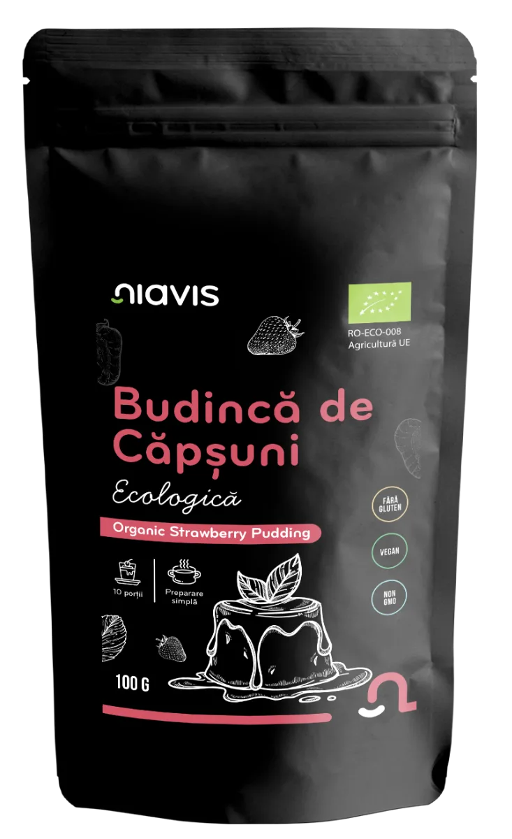 Budinca de capsune fara gluten, 100g, Niavis — preț și oferte