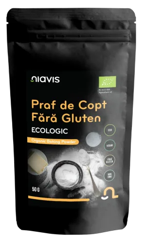 Praf de copt ecologic fara gluten, 50g, Niavis