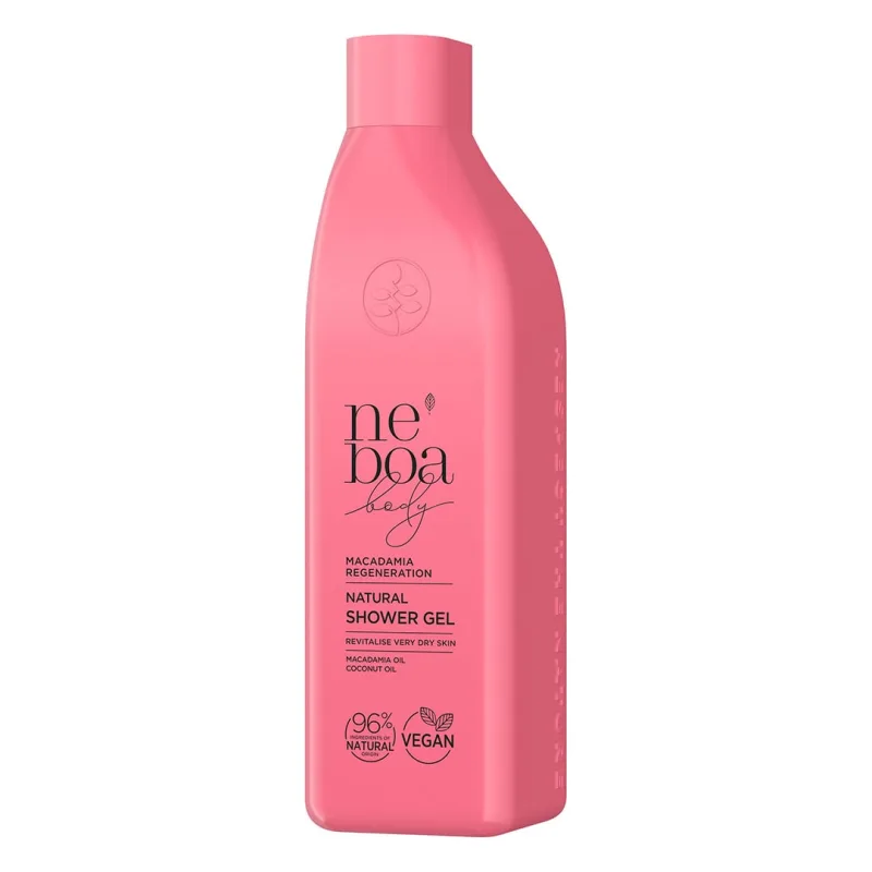 Gel de dus natural Macadamia Regeneration, 300 ml, Neboa — preț și oferte
