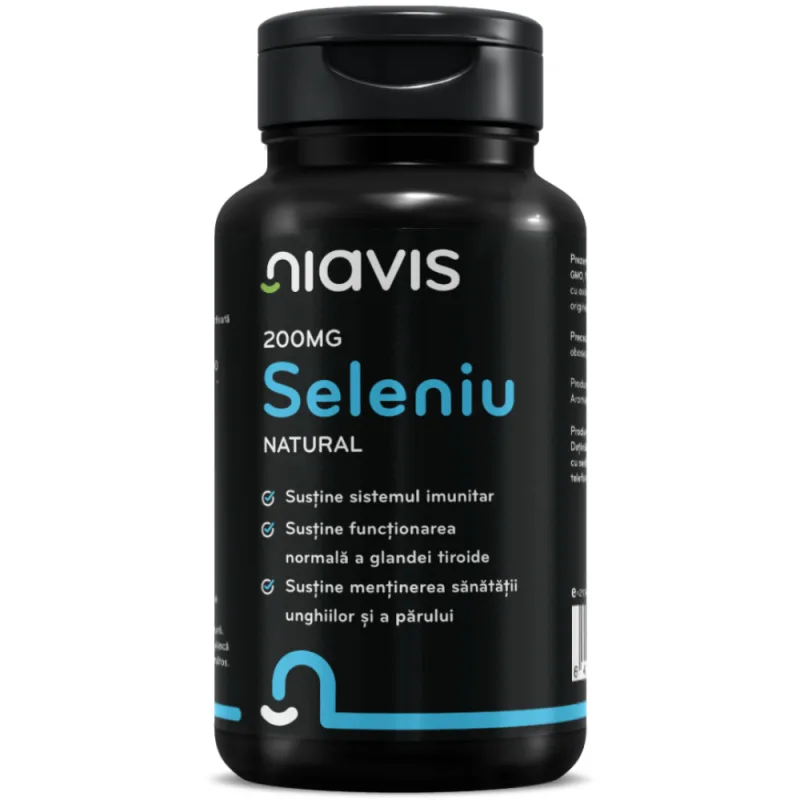 Seleniu natural 200mg, 60 capsule, Niavis — preț și oferte