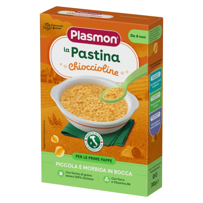 Paste Chioccioline pentru +6 luni, 300g, Plasmon — preț și oferte
