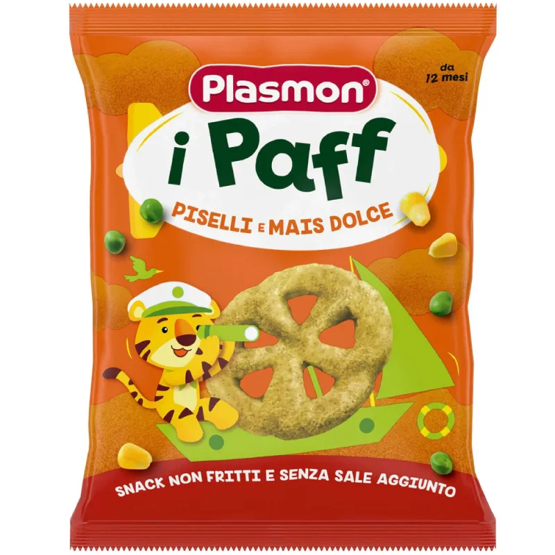 Pufuleti cu mazare si porumb +12 luni, 15g, Plasmon — preț și oferte