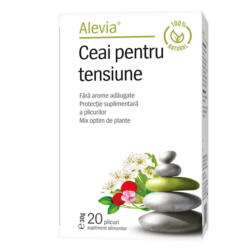 Ceai pentru tensiune, 20 plicuri, Alevia — preț și oferte