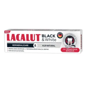 Pasta de dinti Black&White, 75 ml, Lacalut
