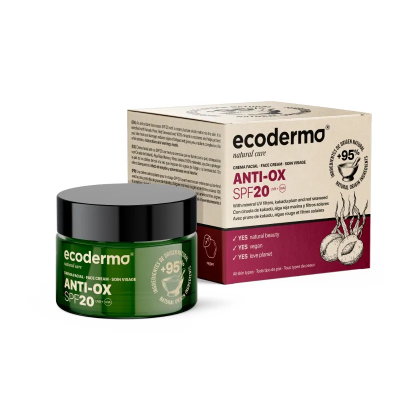 Crema antioxidanta cu SPF20, 50ml, Ecoderma — preț și oferte