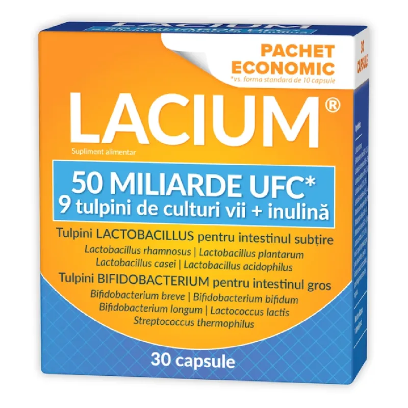 Lacium 50 miliarde UFC, 30 capsule, Zdrovit — preț și oferte