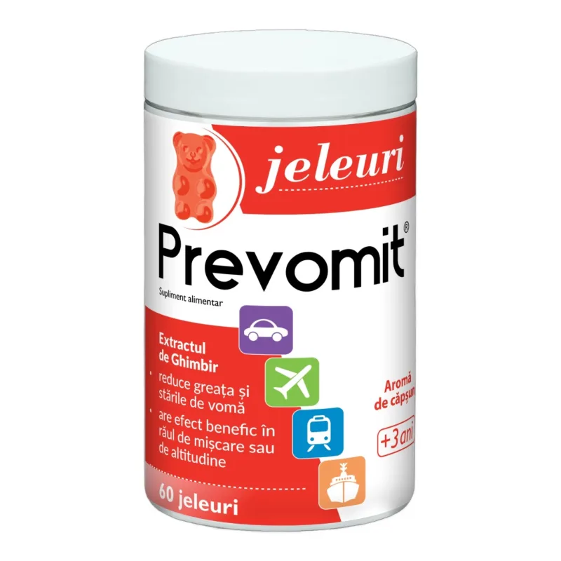 Prevomit pentru +3 ani, 60 jeleuri cu aroma capsuni, Zdrovit — preț și oferte