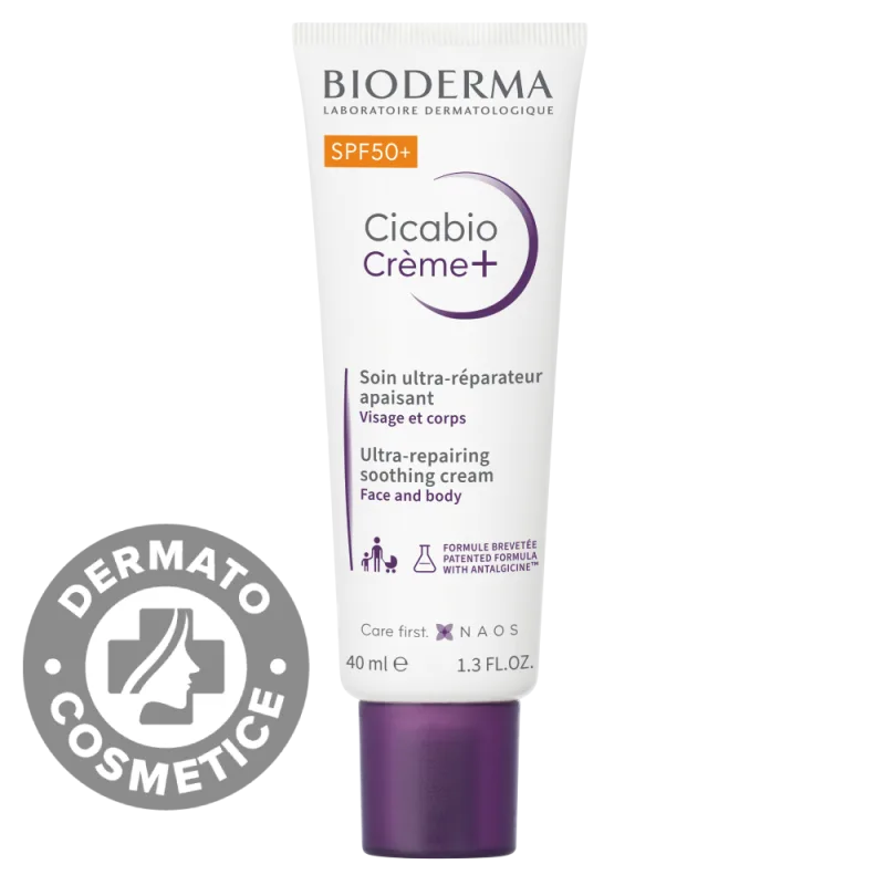 Crema reparatoare SPF 50+ Cicabio, 40ml, Bioderma — preț și oferte