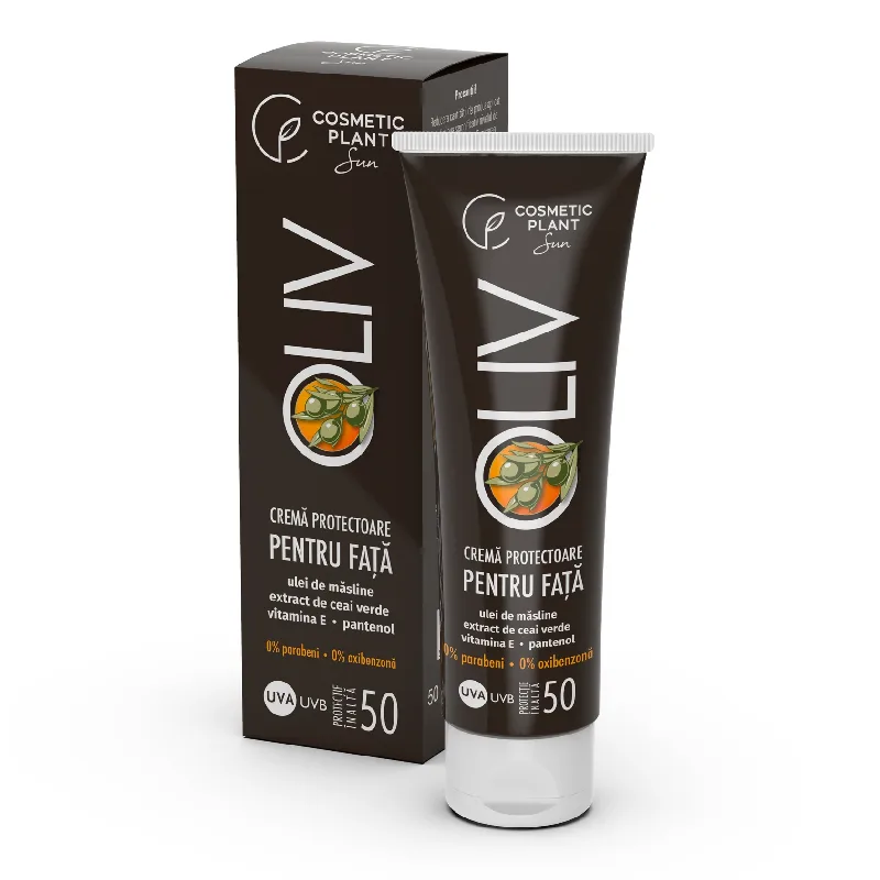 Crema protectoare pentru fata OLIV cu SPF50, 50 ml, Cosmetic Plant — preț și oferte
