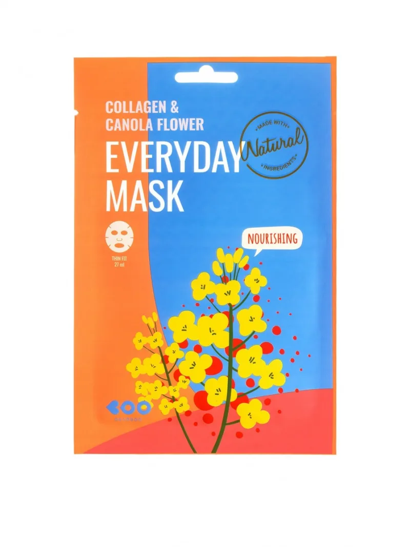 Masca de fata nutritiva cu colagen si flori de canola Everyday, 27g, Dearboo — preț și oferte