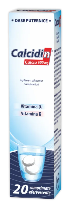 Calcidin 600 mg, 20 comprimate, Zdrovit
