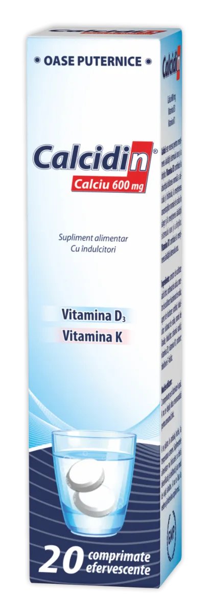Calcidin 600 mg, 20 comprimate, Zdrovit — preț și oferte