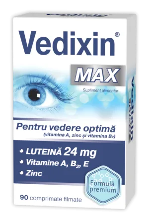 Vedixin Max pentru vedere optima, 90 comprimate, Zdrovit