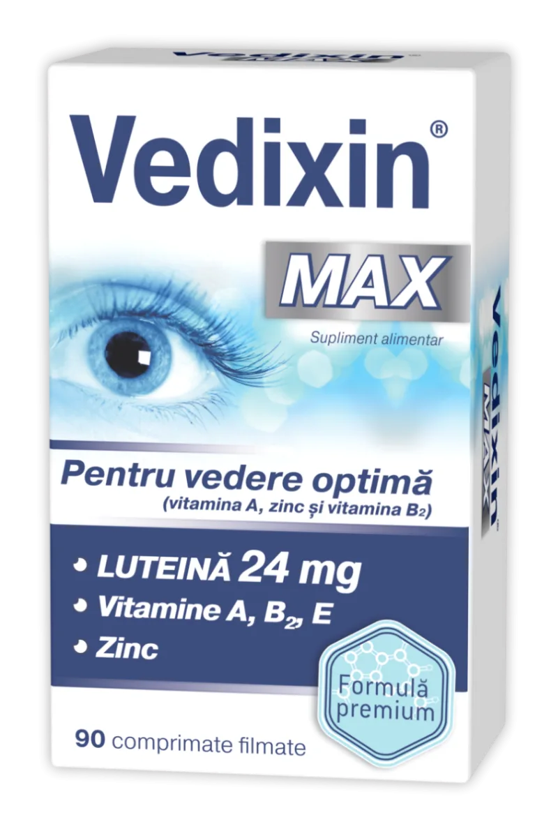 Vedixin Max pentru vedere optima, 90 comprimate, Zdrovit — preț și oferte
