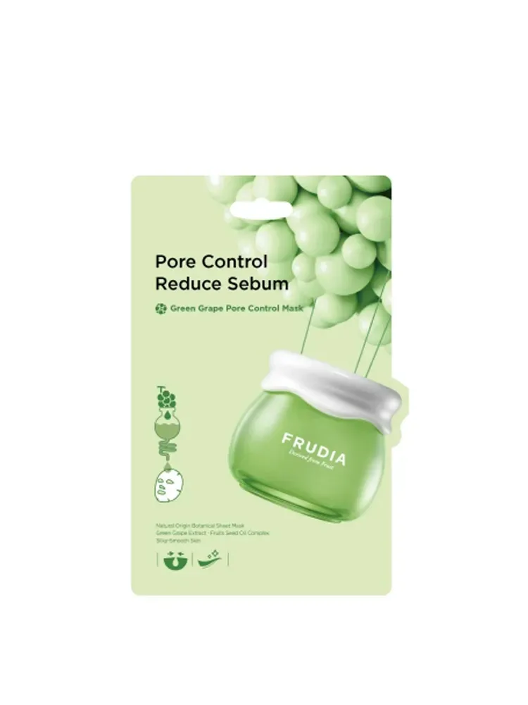 Masca de fata pentru controlul porilor cu struguri verzi, 20ml, Frudia — preț și oferte