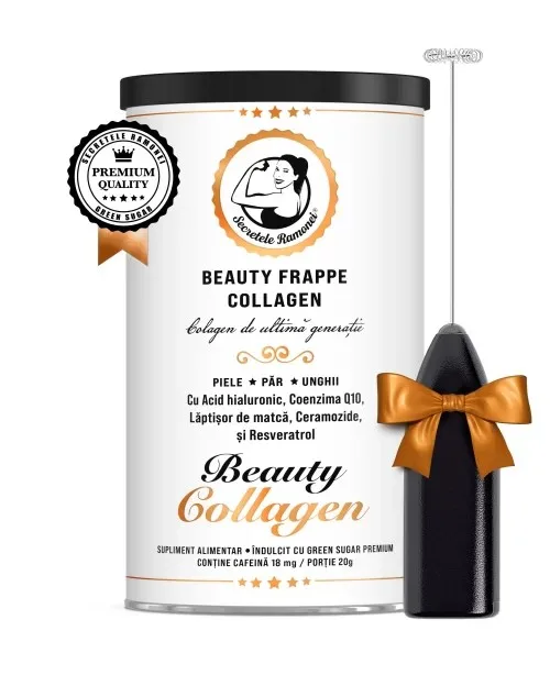 Bautura cu colagen de utlima generatie Beauty Frappe Collagen Secretele Ramonei, 400g, Laboratoarele Remedia — preț și oferte